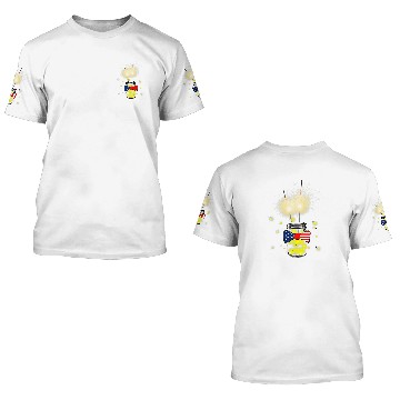 Discover Fireflies Mason Jar Baseball Tees 3D T Shirts