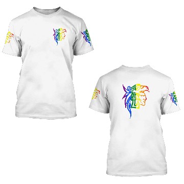 Discover Hispanic LGBTQ Pride Aztec Eagle Warrior 3D T Shirts
