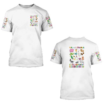 Discover We All Thrive Under Different Conditions Autism Teacher Baseball Tees 3D T Shirts