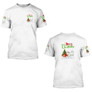 Discover Dog Samoyed xmass Decorations Santa Samoyed Dog Christmas 3D T Shirts