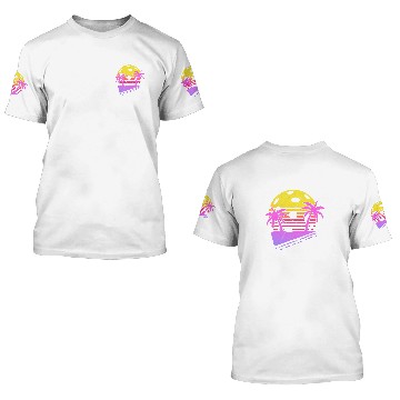 Discover Awesome Retro Pickleball Player Gift Print Pickle Ball Baseball Tees 3D T Shirts