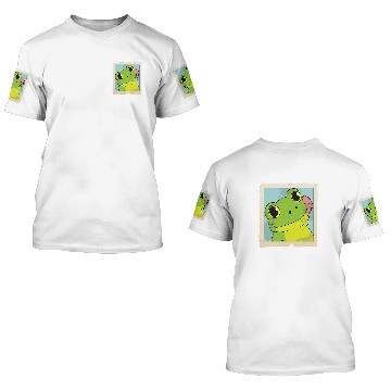 Discover Frog Toad selfie animal self portrait vintages photo 3D T Shirts