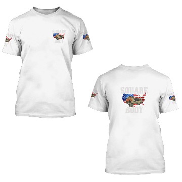 Discover American Flag Square Body Truck Lovers 3D T Shirts