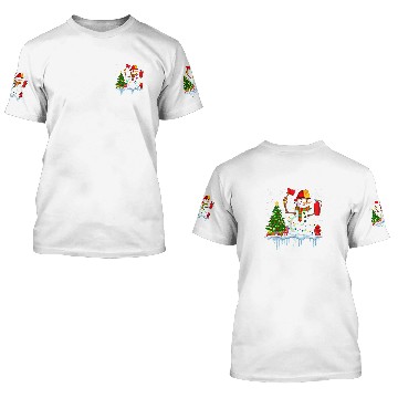 Discover Fireman Firefighter Snowman Firefighter Christmas Tree xmass Lights Snowman 209 Firemen Baseball Tees 3D T Shirts