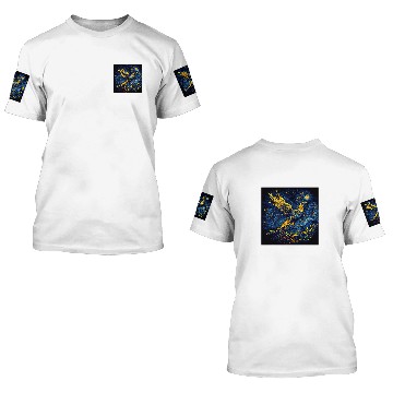 Discover Surrealism Starry Night Phoenix Bird 69 3D T Shirts