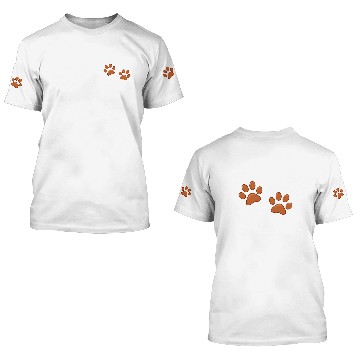 Discover Brown Paw Prints 3D T Shirts