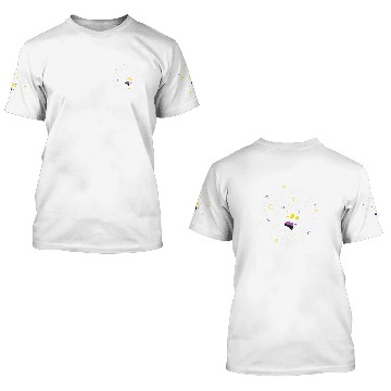 Discover Dog Paw Prints NonBinary Flag LGBT Enby Dog or Cat Lover Baseball Tees 3D T Shirts