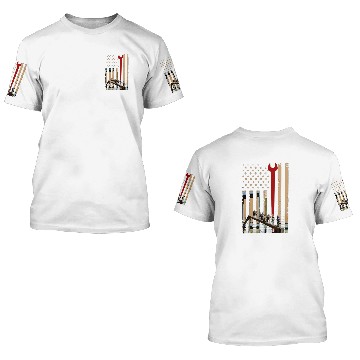 Discover Ironworker Flag American Engineer Baseball Tees 3D T Shirts