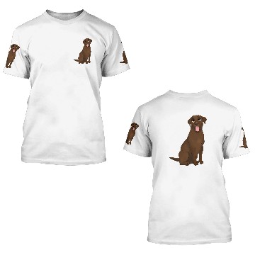 Discover Labrador Lab Dog Chocolate Labrador Retriever Dog 3D T Shirts