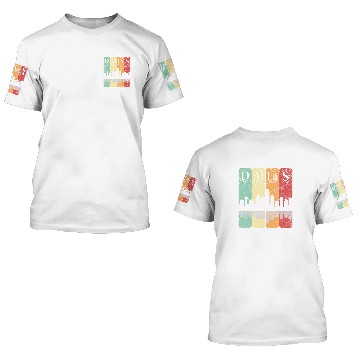 Discover Dallas Periodic Table Elements Dallas Skyline Retro 3 3D T Shirts