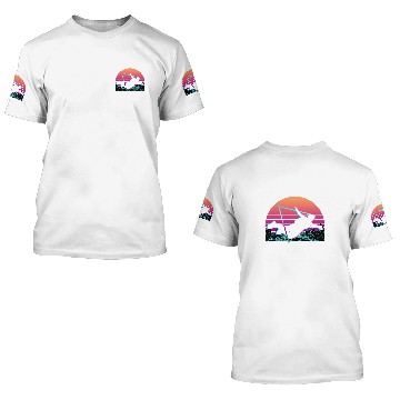 Discover Skydiving Gift Skydiver Vaporwave Aesthetic Retro Baseball Tees 3D T Shirts