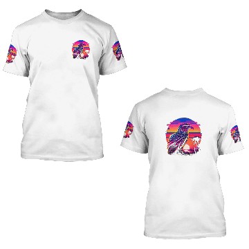 Discover Retro Aesthetic Bald Eagle 3D T Shirts