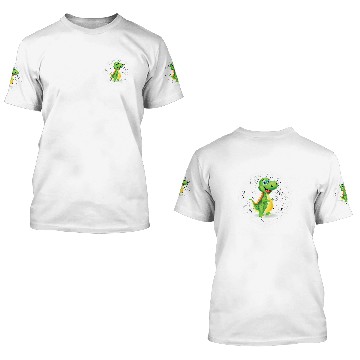 Discover Dinosaur Grunge vintages Circle Cute 1 Baseball Tees 3D T Shirts