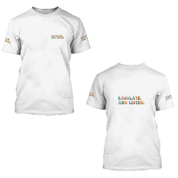 Discover Alright Stop Regulate And Listen School Counselor Therapist 9 Baseball Tees 3D T Shirts
