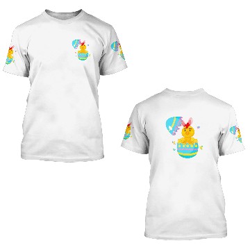 Discover Chicken Lover Easter Egg Hunt Bunny Ear Chicken Easter Day 2 Baseball Tees 3D T Shirts