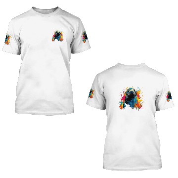 Discover Artistic Colorful Pop Art painted Seal Baseball Tees 3D T Shirts