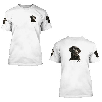 Discover Labrador Lab Dog Black Labrador Mom Cute Drawn Lab Dog 3D T Shirts
