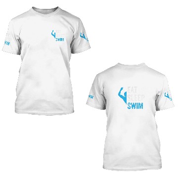 Discover Swimming Pool Eat Sleep Swim Summer Swimming 3D T Shirts