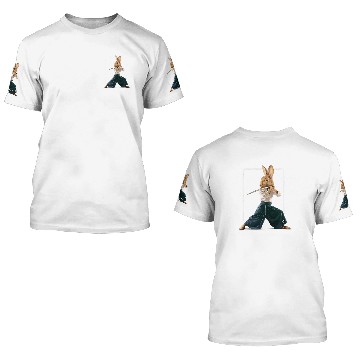 Discover FANCY ART RABBIT NINJA FIGHTER Baseball Tees 3D T Shirts