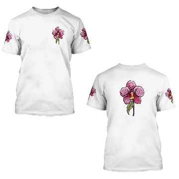 Discover Florist Orchids Flower Lover Gardener 3D T Shirts