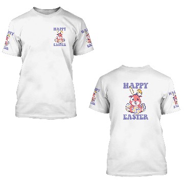 Discover Happy Easter Egg Hunt Cute Guinea Pig Lover Baseball Tees 3D T Shirts