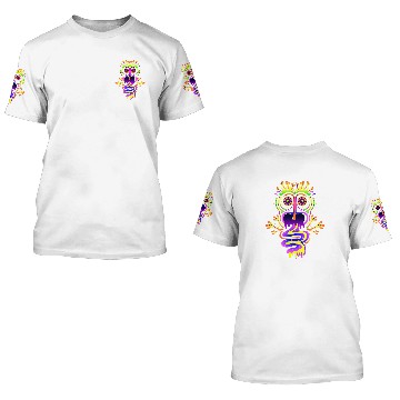 Discover Colourful ghosts Maya Gods Fantasy Creature 3D T Shirts