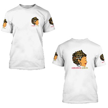 Discover Black History Month Aquarius Queen Black Womens 3D T Shirts