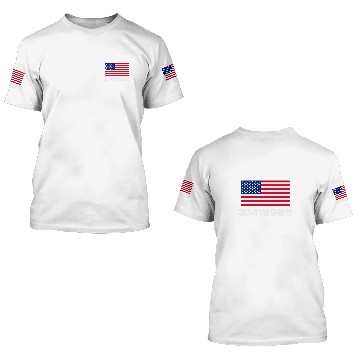 Discover Pi Day 31415926 American flag for teachers or student 3D T Shirts