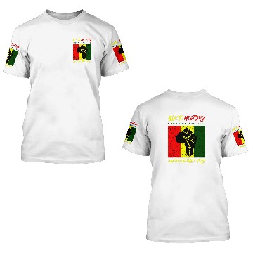 Discover Black History Month Apparel BLM Pro Black Power Fist 3 Baseball Tees 3D T Shirts
