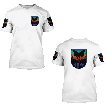 Discover Mothman Cryptid Humanoid Creature Cryptidcore Folklore 78 Baseball Tees 3D T Shirts