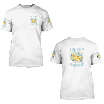Discover The Sky Is Not My Limit Its My Playground Airplane Pilot Baseball Tees 3D T Shirts