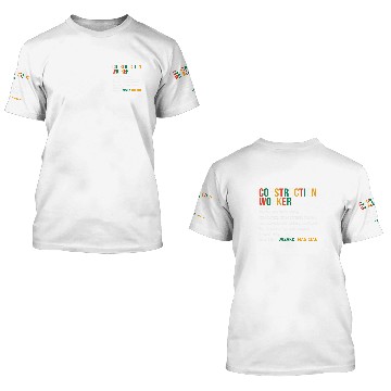 Discover Construction Worker Definition Noun Funny Construction Zip 3D T Shirts