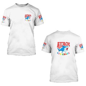Discover Ready To Attack Fourth Grade Student 4th Grade Teacher Baseball Tees 3D T Shirts