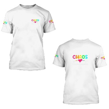 Discover Chaos Coordinator Teacher Appreciation Mom Mothers Day Pun Baseball Tees 3D T Shirts