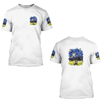 Discover Starry Night Impressionist Dog Art Bernese Mountain Baseball Tees 3D T Shirts