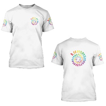 Discover 314 Pi Spiral Pi Day Design for Math Fans Student Teacher 3D T Shirts