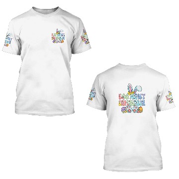 Discover Egg Hunt Supervisor Egg Hunter Matching Easter Rabbit Ears Baseball Tees 3D T Shirts