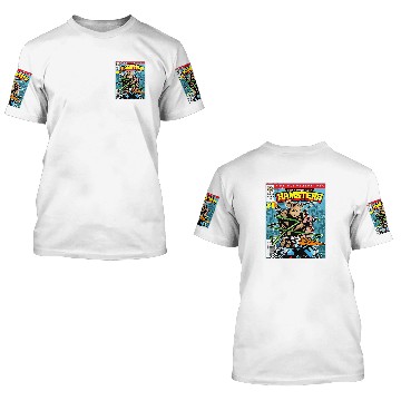 Discover Reading Book Comic Book Cover Page Magazine Figure Hamster Reader Baseball Tees 3D T Shirts