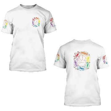Discover Accept Adapt Advocate Inclusion Equity Equality SPED Teacher 3D T Shirts