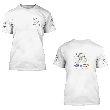Discover Astronaut EDM Dance Festival Space Planets Solar System 8 3D T Shirts