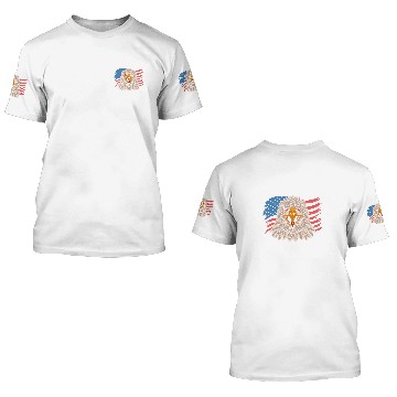 Discover Bald Eagle In Front Of A American Flag Baseball Tees 3D T Shirts