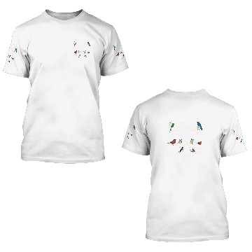 Discover easily distracted by birds lover birders Funny bird watcher 3D T Shirts
