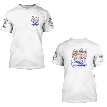 Discover American Bald Eagle Let Freedom Ring Lightning Bolt Baseball Tees 3D T Shirts