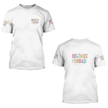 Discover vintages SCIENCE SQUAD Teacher Student Crew Technology Team 3D T Shirts