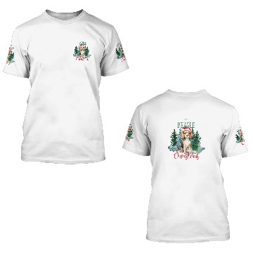 Discover Christmas Santa Claus Gift Idea Funny Dog Beagle Baseball Tees 3D T Shirts