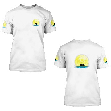 Discover Armadillo Lovers Full Moon Light Baseball Tees 3D T Shirts