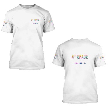 Discover Fourth Grade Dream Team First Day 4th Grade Teacher Student 3D T Shirts