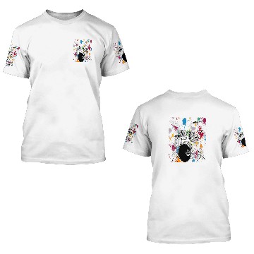 Discover Funny Drummer Silver Drum Set Artistic Design Gift 3D T Shirts 3D T Shirts
