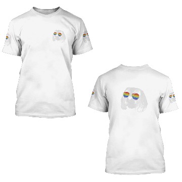 Discover Cavalier Pet Pride Month Cavalier king Rainbow Flag 3D T Shirts