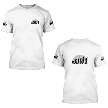 Discover Funny Saxophone Evolution Moon Jazz Saxophonist Baseball Tees 3D T Shirts